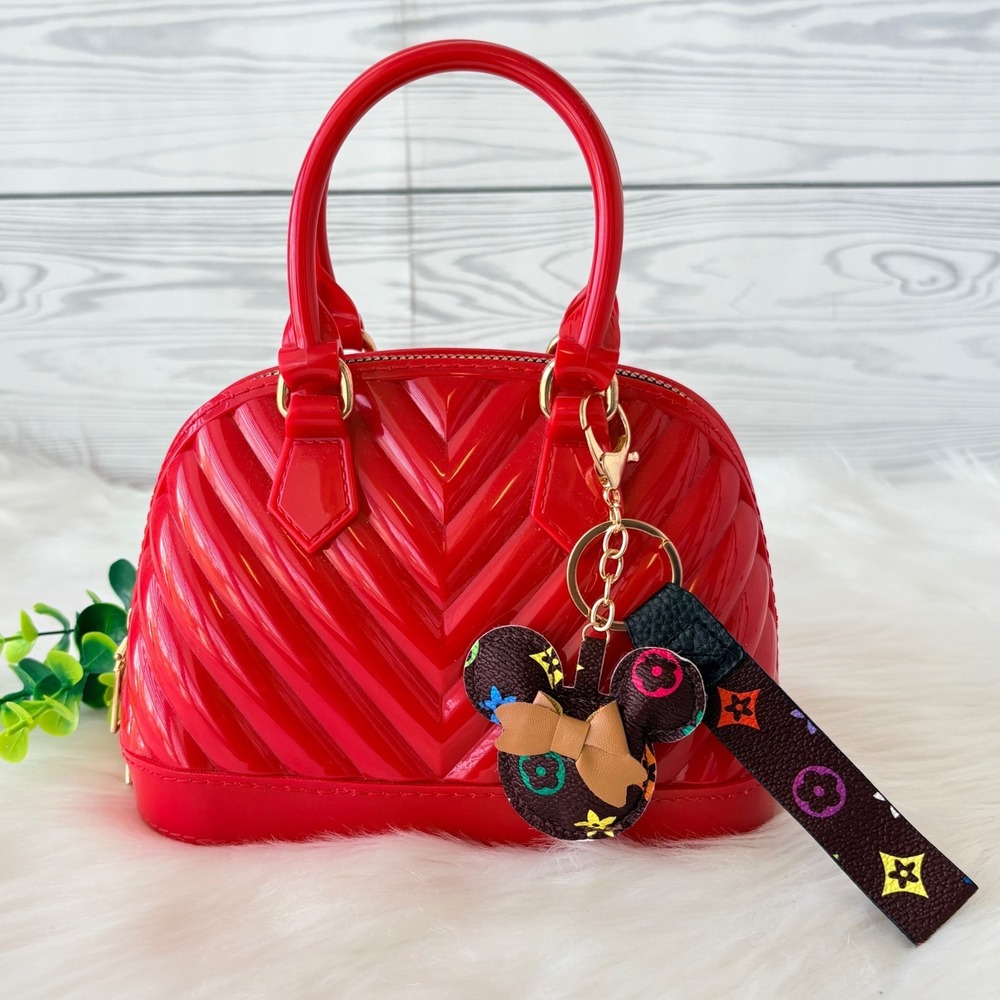 Multicolor Fashion Mickey Mouse Keychain/ Bag Charm -Brown